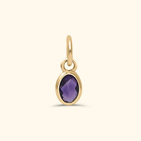 Amethyst Birthstone Hanger van 14 karaat met paarse edelsteen – geboortesteen februari, Josephina Jewelry